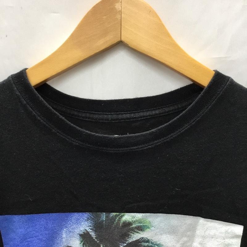 クイックシルバー Quiksilver Tシャツ 半袖 M プリント 黒 / ブラック /  メンズ USED 古着 中古 10110606