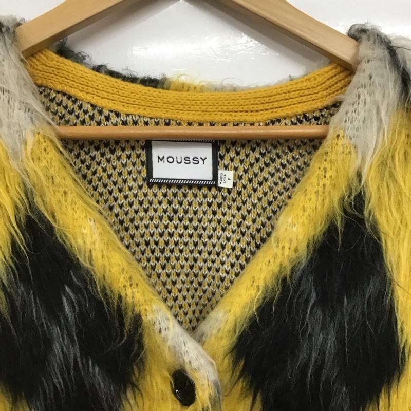 マウジー MOUSSY カーディガン 長袖 010gaj70-5420-1 長袖カーディガン 長袖ニットカーディガン FREE プリント マルチカラー / マルチカラー /  レディース USED 古着 中古 10147246