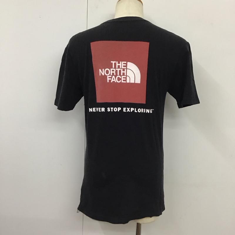 ザノースフェイス THE NORTH FACE Tシャツ 半袖 半袖カットソー プリントTシャツ クルーネックカットソー S ロゴ、文字 黒 / ブラック /  メンズ USED 古着 中古 10119507