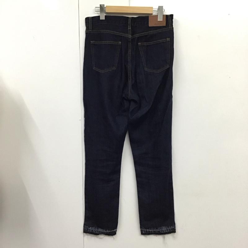 ジーナシス JEANASIS パンツ デニム、ジーンズ JS050084AA カットオフ コットン リネン M 無地 インディゴ / インディゴ /  レディース USED 古着 中古 10117733
