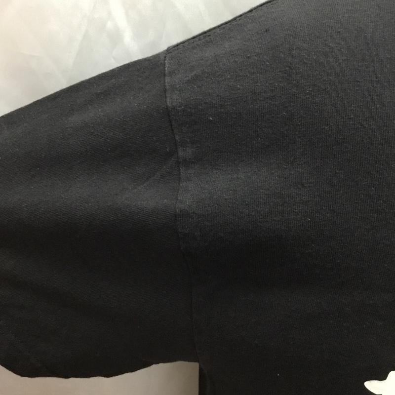 テンダーロイン TENDERLOIN Tシャツ 半袖 半袖カットソー プリントTシャツ クルーネックカットソー L ロゴ、文字 黒 / ブラック /  メンズ USED 古着 中古 10115155