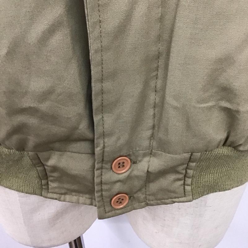 古着 USED ジャケット、上着 ジャケット、ブレザー ジップアップジャケット ノーカラージャケット アウター L 無地 ベージュ / ベージュ /  メンズ USED 古着 中古 10123951