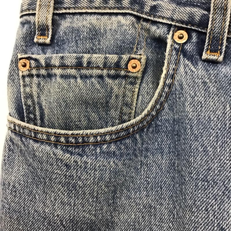 リーバイス Levi s パンツ デニム、ジーンズ デニムパンツ ストレートパンツ ワイドパンツ カジュアルパンツ リメイク 36 無地 インディゴ / インディゴ /  メンズ USED 古着 中古 10109764