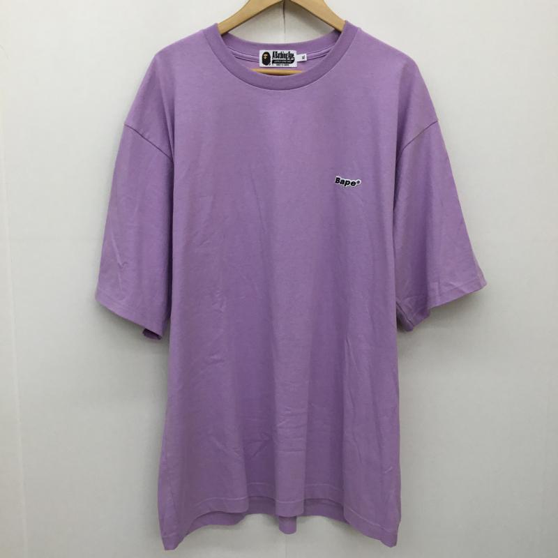 アベイシングエイプ A BATHING APE Tシャツ 半袖 XL ロゴ、文字 紫 / パープル /  メンズ USED 古着 中古 10139624