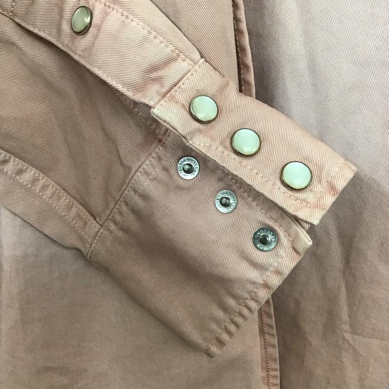 ナノユニバース nano・universe シャツ、ブラウス 長袖 デニムシャツ 長袖シャツ コラボ Lee M 無地 桃 / ピンク /  メンズ USED 古着 中古 10136558