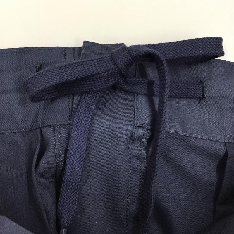 レリューム relume パンツ スラックス カジュアルパンツ ワークパンツ ワイドパンツ センタータックパンツ L 無地 紺 / ネイビー /  メンズ USED 古着 中古 10113899