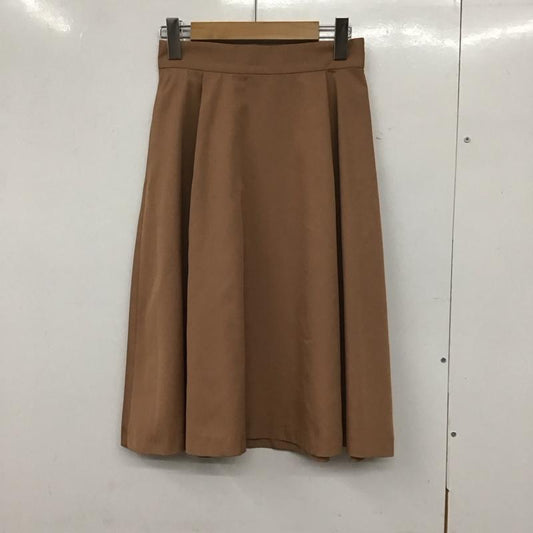 ユナイテッドアローズグリーンレーベルリラクシング UNITED ARROWS green label relaxing スカート ひざ丈スカート 3524-165-2111 CS T/C グログラン タック スカート 36 無地 ベージュ / ベージュ /  レディース USED 古着 中古 10133806