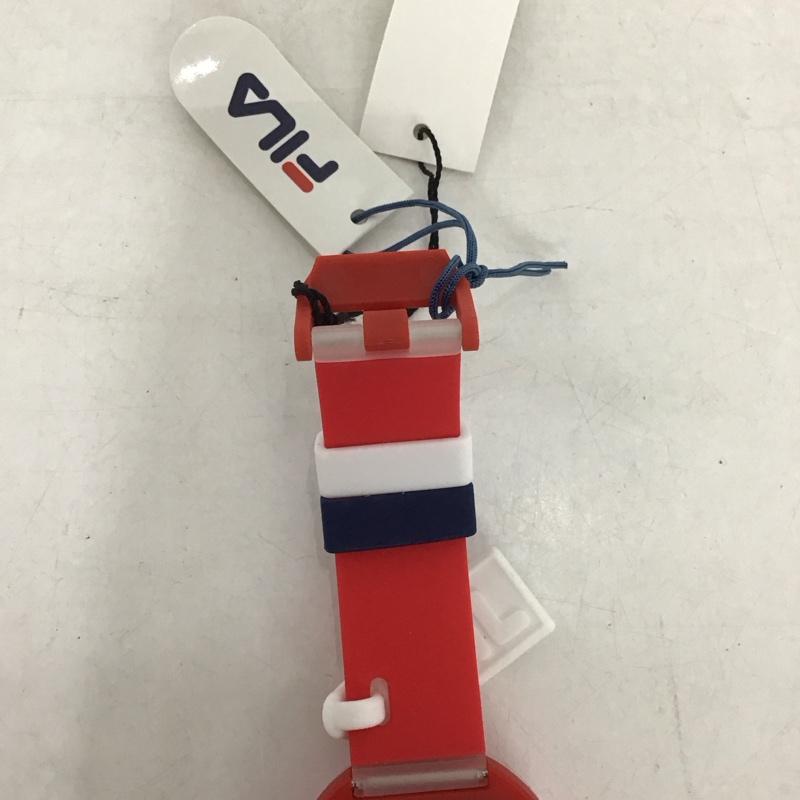 フィラ FILA 腕時計 アナログ（クォーツ式） 38-199 シリコンベルト ロゴ、文字 赤 / レッド /  レディース USED 古着 中古 10135238