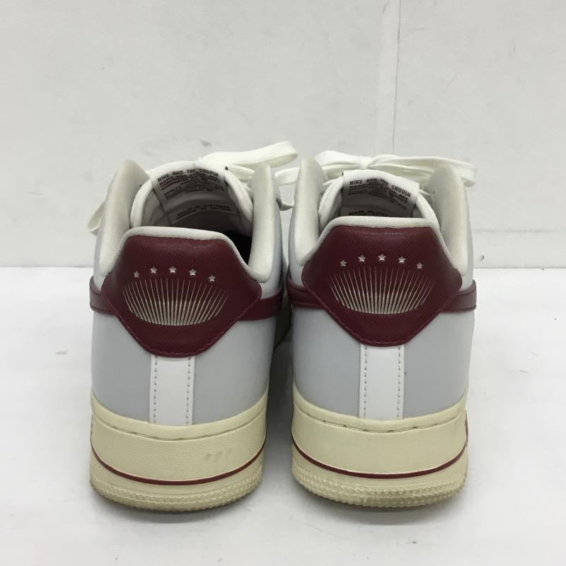 ナイキ NIKE スニーカー スニーカー WMNS AIR FORCE 1  07 SE PHOTON DUST DV7584-001 27.0cm ロゴ、文字 白 / ホワイト / X 灰 / グレー / X えんじ / ワインレッド /  メンズ USED 古着 中古 10129904