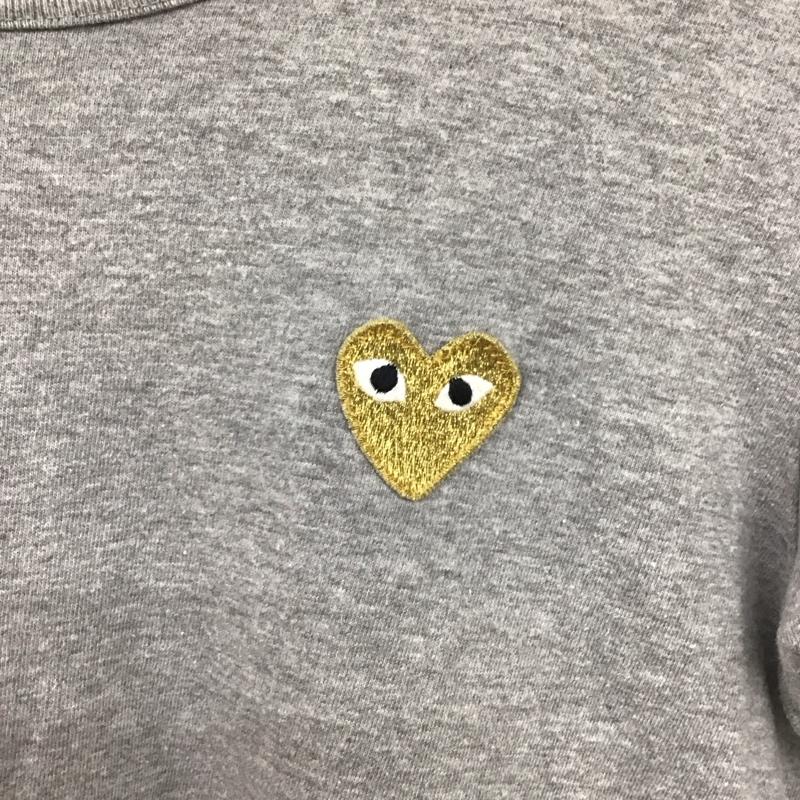 プレイコムデギャルソン PLAY COMME des GARCONS Tシャツ 半袖 M 無地 灰 / グレー /  レディース USED 古着 中古 10140338
