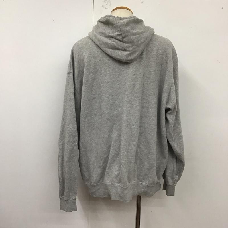 ナイキ NIKE パーカー 長袖 長袖パーカー プルオーバーパーカー プリントスウェット トレーナー XXL ロゴ、文字 灰 / グレー /  メンズ USED 古着 中古 10123953
