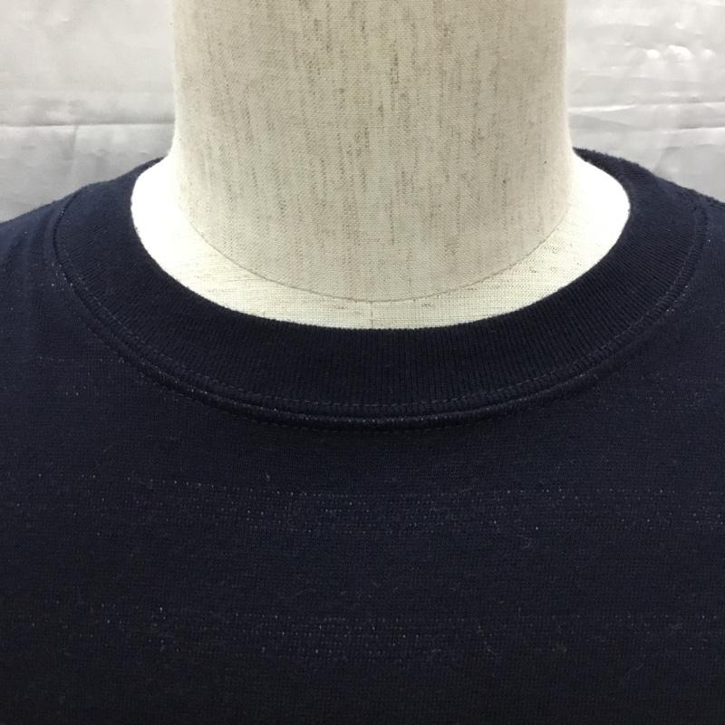 コーエン coen カットソー 七分袖 7525-609-8107 カレッジプリント M ロゴ、文字 紺 / ネイビー /  メンズ USED 古着 中古 10115530