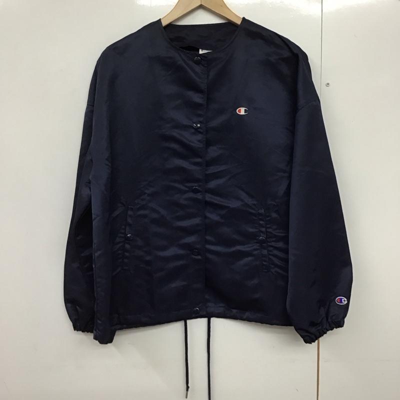 チャンピオン Campion ジャケット、上着 ジャンパー、ブルゾン L 無地 紺 / ネイビー /  レディース USED 古着 中古 10143031