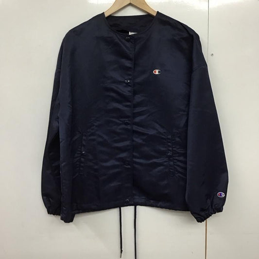 チャンピオン Campion ジャケット、上着 ジャンパー、ブルゾン L 無地 紺 / ネイビー /  レディース USED 古着 中古 10143031