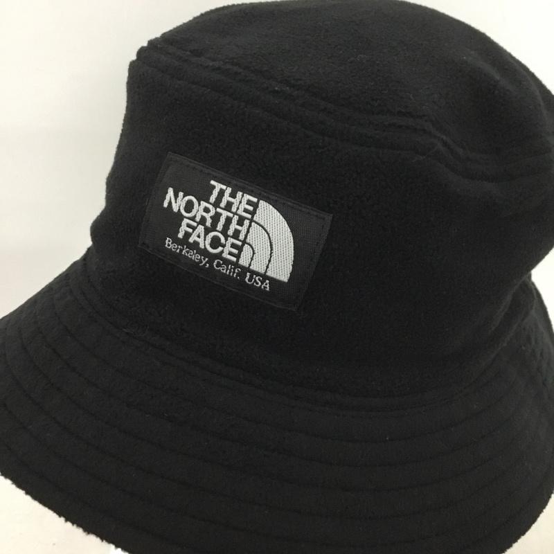 ザノースフェイス THE NORTH FACE 帽子 ハット リバーシブル フリース バケットハット ロゴ、文字 黒 / ブラック /  メンズ USED 古着 中古 10147563