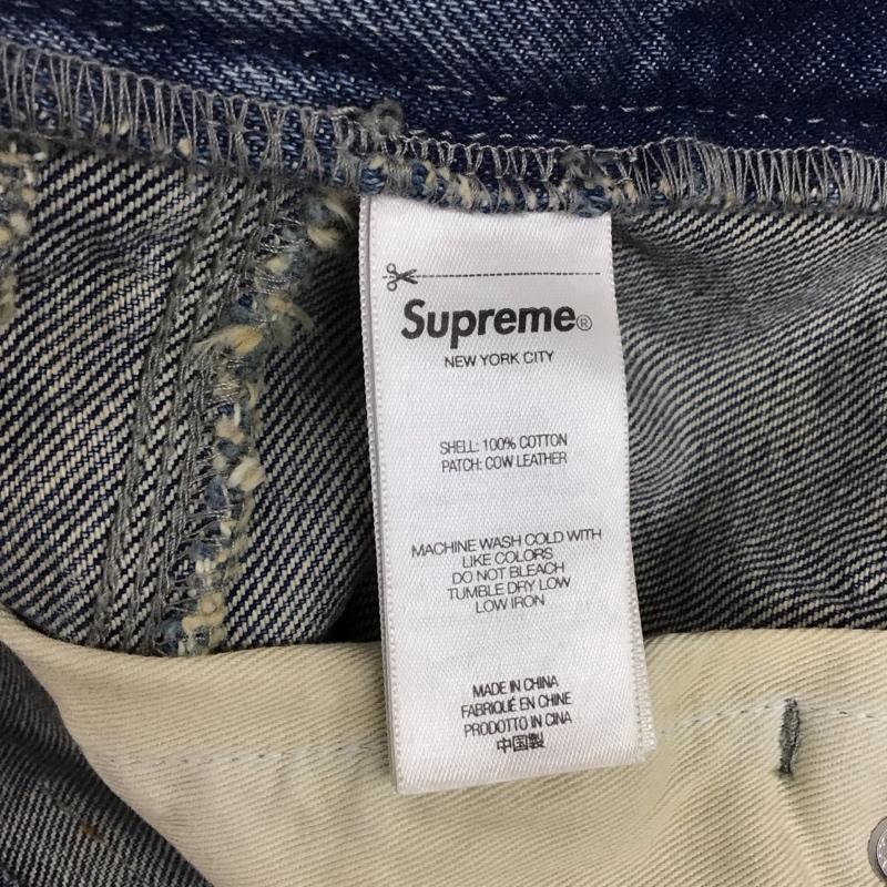 シュプリーム Supreme パンツ デニム、ジーンズ 24SS SLogoLooseFitJean デニムパンツ ワイドパンツ 34 ロゴ、文字 インディゴ / インディゴ /  メンズ USED 古着 中古 10115393