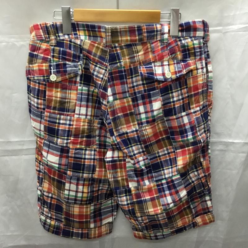 ビームス BEAMS パンツ ショートパンツ パッチワーク L チェック マルチカラー / マルチカラー /  メンズ USED 古着 中古 10110617
