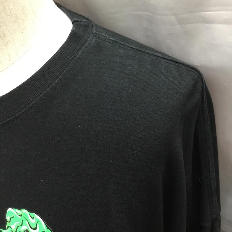 ヘッドグーニー HEADGOONIE カットソー 長袖 長袖カットソー クルーネックカットソー ロングスリーブカットソー プリントTシャツ L ロゴ、文字 黒 / ブラック /  メンズ USED 古着 中古 10117535