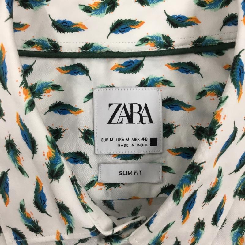 ザラ ZARA シャツ、ブラウス 長袖 長袖シャツ カラーシャツ 総柄シャツ 長袖カットソー M プリント マルチカラー / マルチカラー /  メンズ USED 古着 中古 10122232