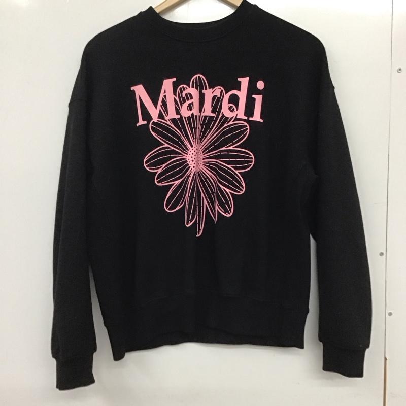マルディメクルディ MARDI MERCREDI トレーナー 長袖 スウェット プリント 黒 / ブラック /  レディース USED 古着 中古 10133642
