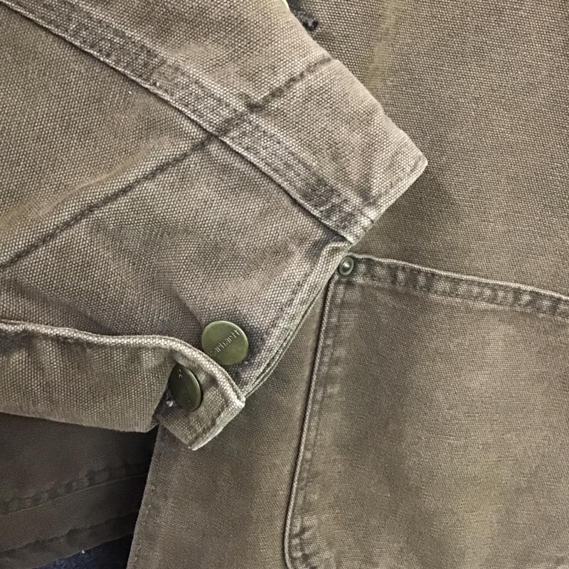 カーハート Carhartt ジャケット、上着 ジャケット、ブレザー カジュアルジャケット アウター カラージャケット XXL ロゴ、文字 茶 / ブラウン /  メンズ USED 古着 中古 10138436