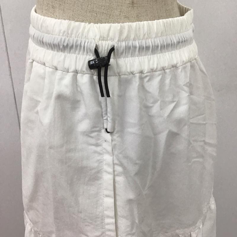 エコアルフ ECOALF スカート ロングスカート 45S01-181-01 アクティブスカート フレア S 無地 白 / ホワイト /  レディース USED 古着 中古 10108558