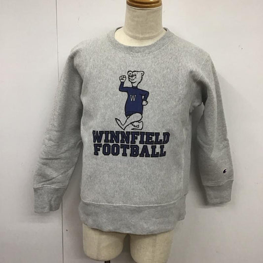 チャンピオン Champion トレーナー 長袖 c3-y014 リバースウィーブ クルーネックスウェットシャツ 長袖スウェット M プリント 灰 / グレー /  メンズ USED 古着 中古 10126423