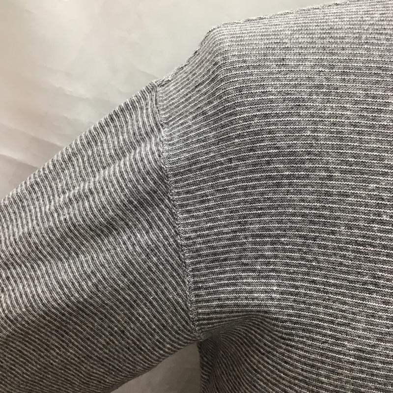 シップス SHIPS カットソー 長袖 長袖カットソー クルーネックカットソー ロングスリーブカットソー プリントTシャツ M 総柄 灰 / グレー /  メンズ USED 古着 中古 10116274
