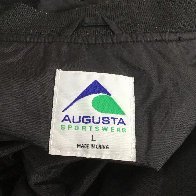 オーガスタスポーツウェア AUGUSTA SPORTSWEAR ジャケット、上着 ジャケット、ブレザー オーバーナイロンジャケット プルオーバー L ワンポイント 黒 / ブラック / X 黄 / イエロー /  メンズ USED 古着 中古 10107053