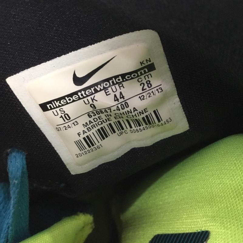 ナイキ NIKE スニーカー スニーカー 630847-400 KOBE 9 ELITE ハイカット 28cm 28.0cm ロゴ、文字 青 / ブルー / X 黒 / ブラック / X 黄 / イエロー /  メンズ USED 古着 中古 10142178