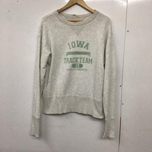 チャンピオン Champion トレーナー 長袖 c3-4021 長袖トレーナー スウェット クルーネック プリント 灰 / グレー /  メンズ USED 古着 中古 10129309
