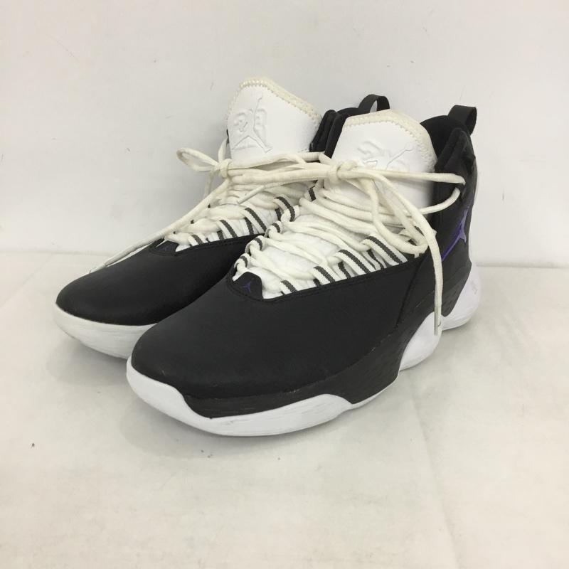 ナイキ NIKE スニーカー スニーカー AR0038-051 JORDAN SUPER FLY MVP PF 25cm 25.0cm ワンポイント 白 / ホワイト / X 黒 / ブラック / X 紫 / パープル /  レディース USED 古着 中古 10140034