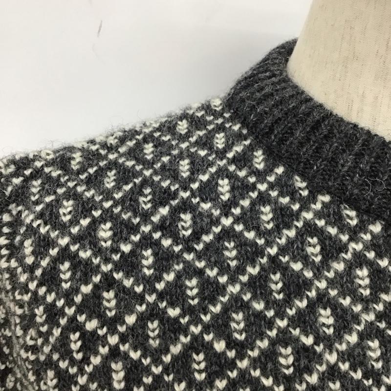 エルエルビーン L.L.Bean ニット、セーター 長袖 S  灰 / グレー / X 白 / ホワイト /  メンズ USED 古着 中古 10111713