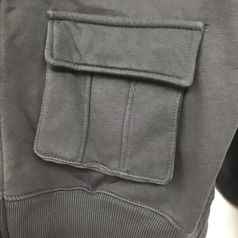ザラ ZARA パーカー 長袖 ジップアップパーカー 長袖パーカー カジュアルジャケット 無地 黒 / ブラック /  ボーイズ USED 古着 中古 10142504