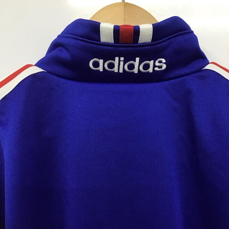 アディダス adidas ジャケット、上着 ジャケット、ブレザー ジップアップジャケット アウター ジャージ 0 ロゴ、文字 青 / ブルー /  メンズ USED 古着 中古 10146479