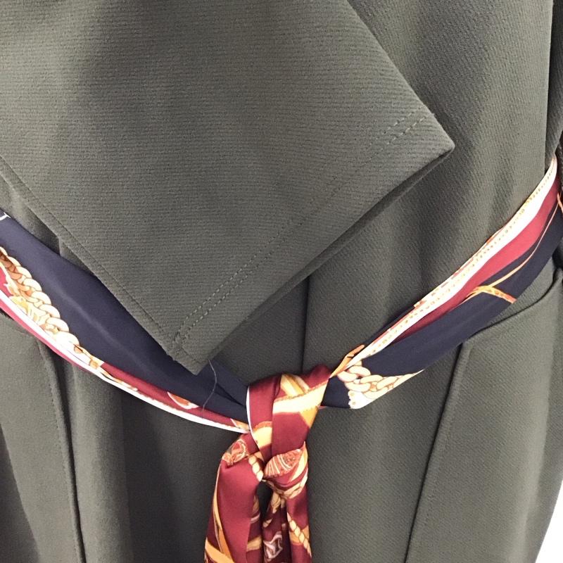 ザラ ZARA ワンピース ロングスカート M 無地 カーキ / カーキ /  レディース USED 古着 中古 10121150