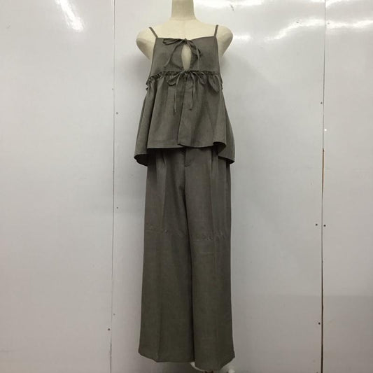 フリークスストア FREAK S STORE セットアップ セットアップ キャミソール ワイドパンツ 2点セット セットアップ M 無地 灰 / グレー /  レディース USED 古着 中古 10149700