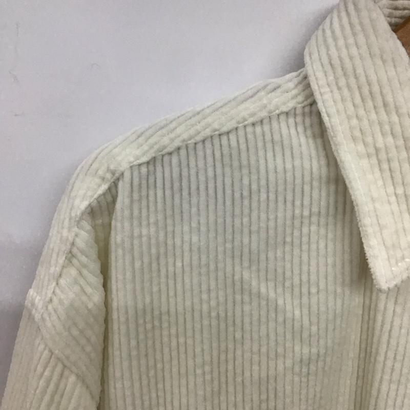 フリークスストア FREAK S STORE シャツ、ブラウス 長袖 コーデュロイシャツ FREE 無地 白 / ホワイト /  レディース USED 古着 中古 10140590