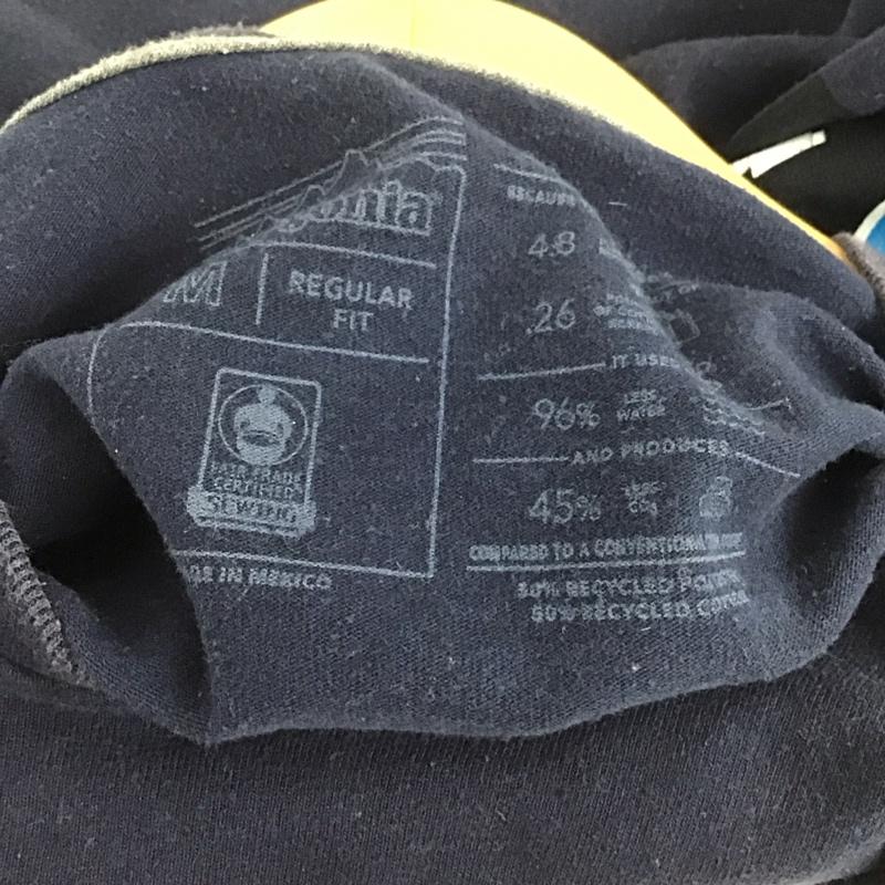 パタゴニア patagonia Tシャツ 半袖 38512sp20 ResponsibiliTee 半袖カットソー クルーネックカットソー M ロゴ、文字 紺 / ネイビー /  メンズ USED 古着 中古 10132304