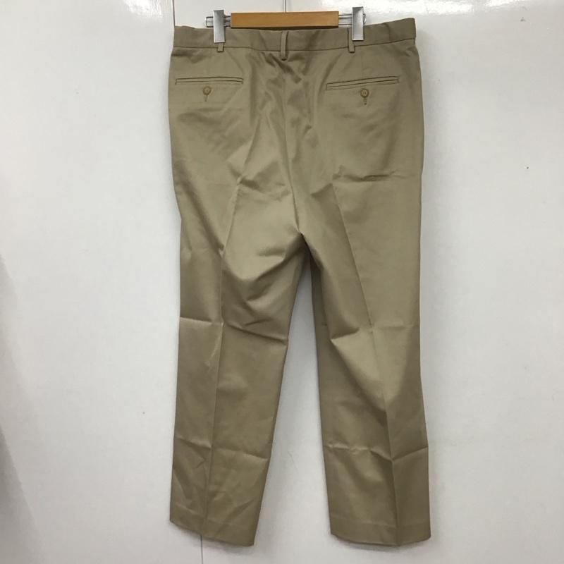 ランズエンド LANDS END パンツ チノパン チノパン カジュアルパンツ ワイドパンツ ストレートパンツ 無地 ベージュ / ベージュ /  メンズ USED 古着 中古 10108463