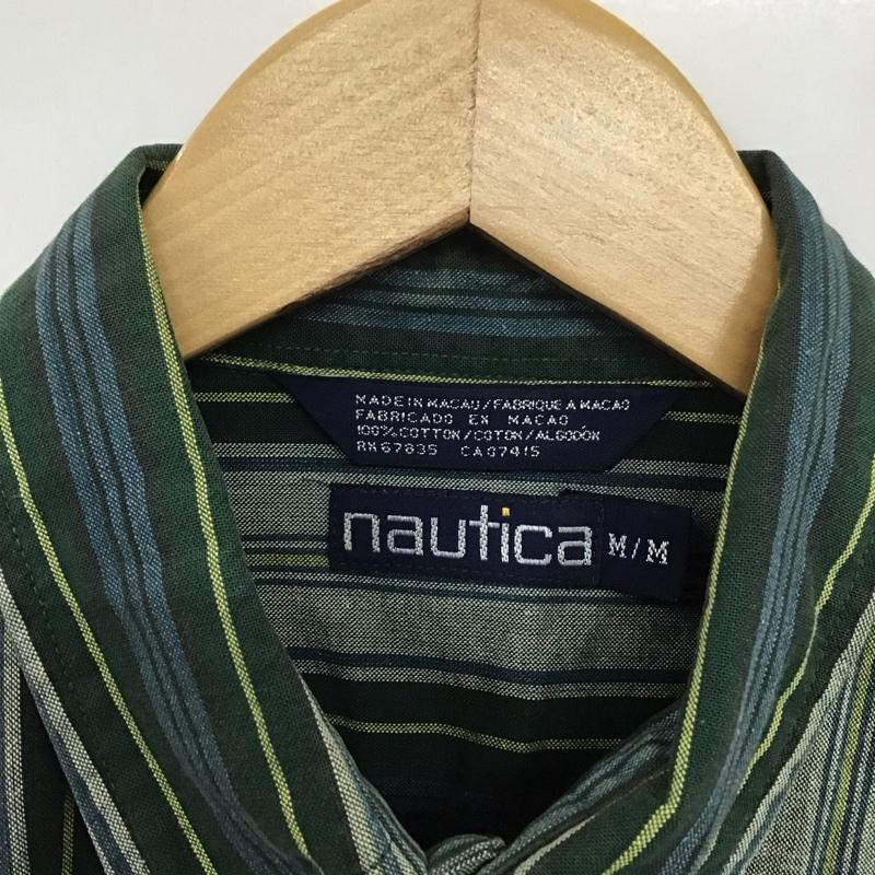ノーティカ NAUTICA シャツ、ブラウス 長袖 長袖シャツ ストライプシャツ カラーシャツ ボタンダウンシャツ M ストライプ マルチカラー / マルチカラー /  メンズ USED 古着 中古 10132900