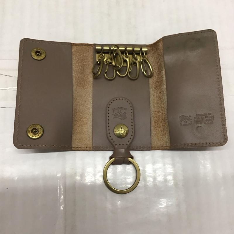 イルビゾンテ IL BISONTE キーケース キーケース レザー 6連 ワンポイント 灰 / グレー /  メンズ USED 古着 中古 10114537