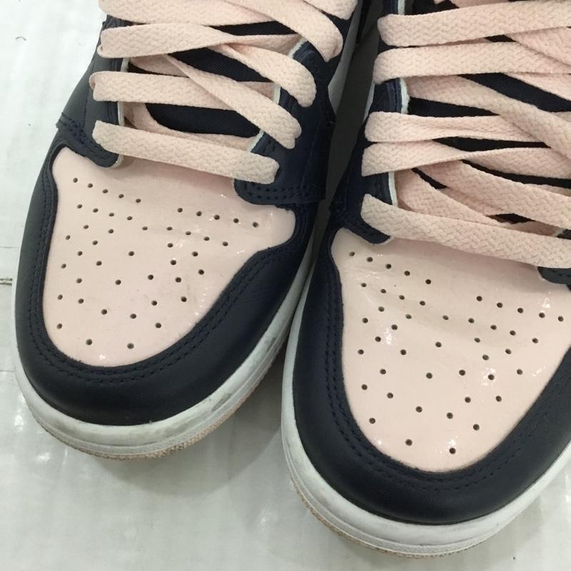 ナイキ NIKE スニーカー スニーカー DD9335-641 W AIR JORDAN 1 RETRO HIGH OG 26cm 箱有 26.0cm ロゴ、文字 白 / ホワイト / X 桃 / ピンク / X 紺 / ネイビー /  メンズ USED 古着 中古 10123798