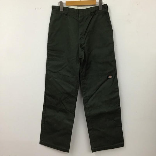 ディッキーズ Dickies パンツ ワークパンツ、ペインターパンツ ワークパンツ ワイドパンツ カジュアルパンツ 30インチ 無地 緑 / グリーン /  メンズ USED 古着 中古 10118403