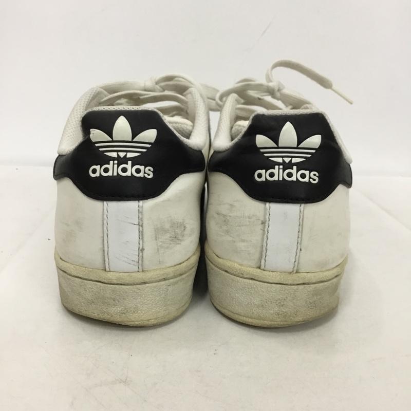 アディダス adidas スニーカー スニーカー C77124 SUPERSTAR スーパースター 27.5cm 27.5cm ロゴ、文字 白 / ホワイト / X 黒 / ブラック /  メンズ USED 古着 中古 10149440