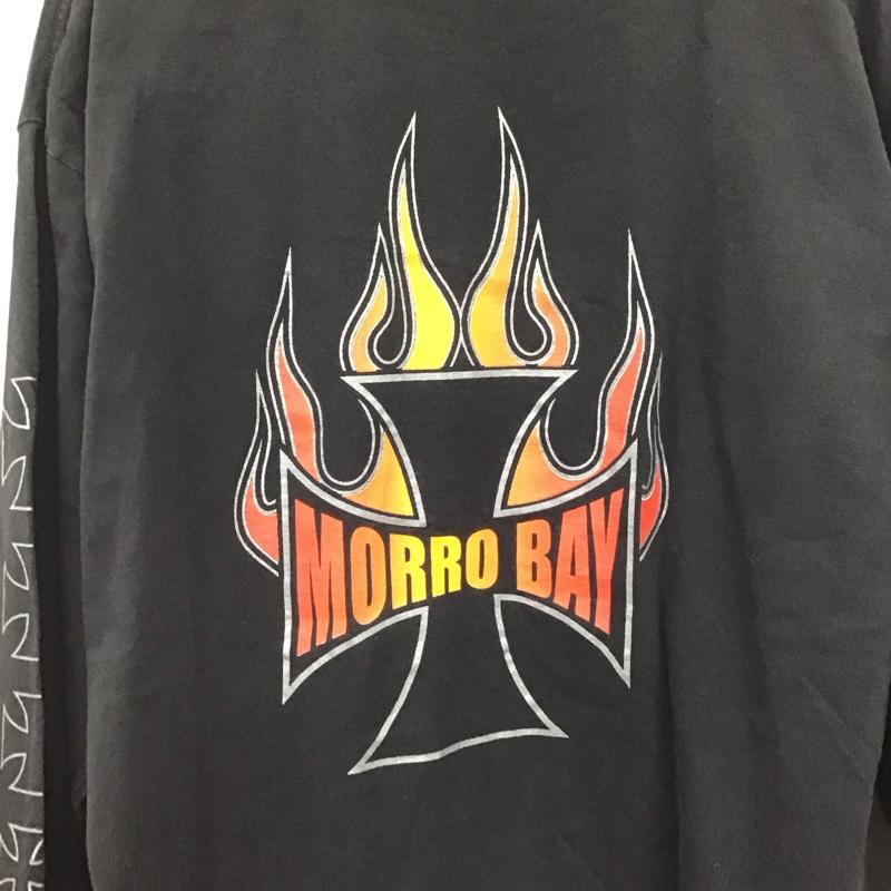 古着 USED カットソー 長袖 長袖カットソー プリントカットソー クルーネック 古着 プリント ダークグレー / ダークグレー /  メンズ USED 古着 中古 10146814