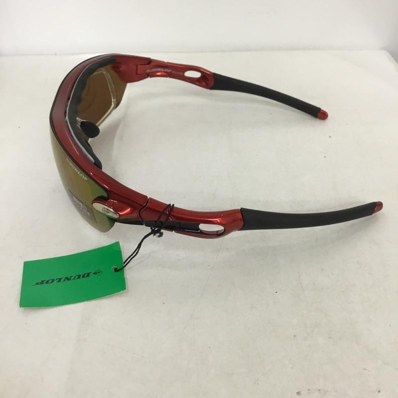 ダンロップ DUNLOP めがね・サングラス サングラス DU-006 スポーツサングラス ミラーレンズ ロゴ、文字 赤 / レッド / X 黒 / ブラック /  メンズ USED 古着 中古 10140448
