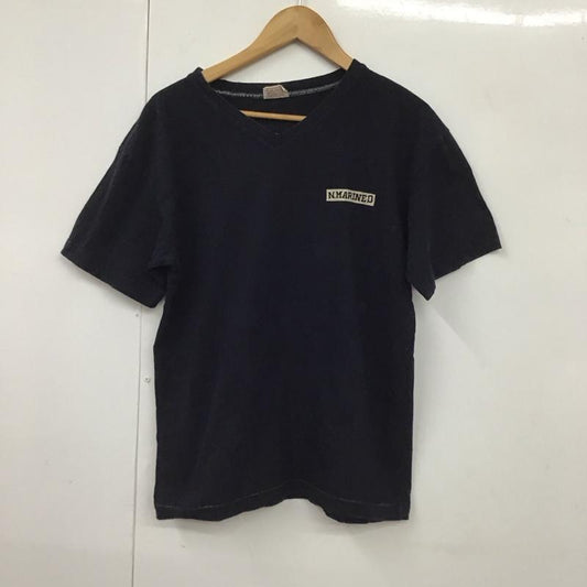 古着 USED Tシャツ 半袖 半袖カットソー プリントTシャツ Vネックカットソー ロゴ、文字 紺 / ネイビー /  メンズ USED 古着 中古 10130634