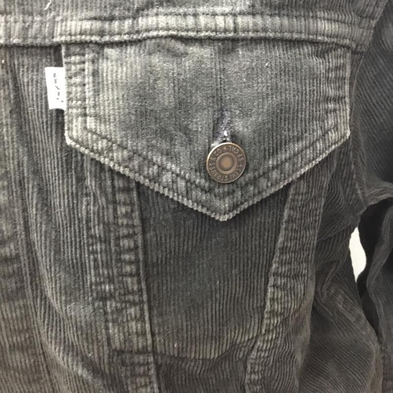 リーバイス Levi s ジャケット、上着 ジャケット、ブレザー コーデュロイジャケット 40 無地 黒 / ブラック /  メンズ USED 古着 中古 10108885