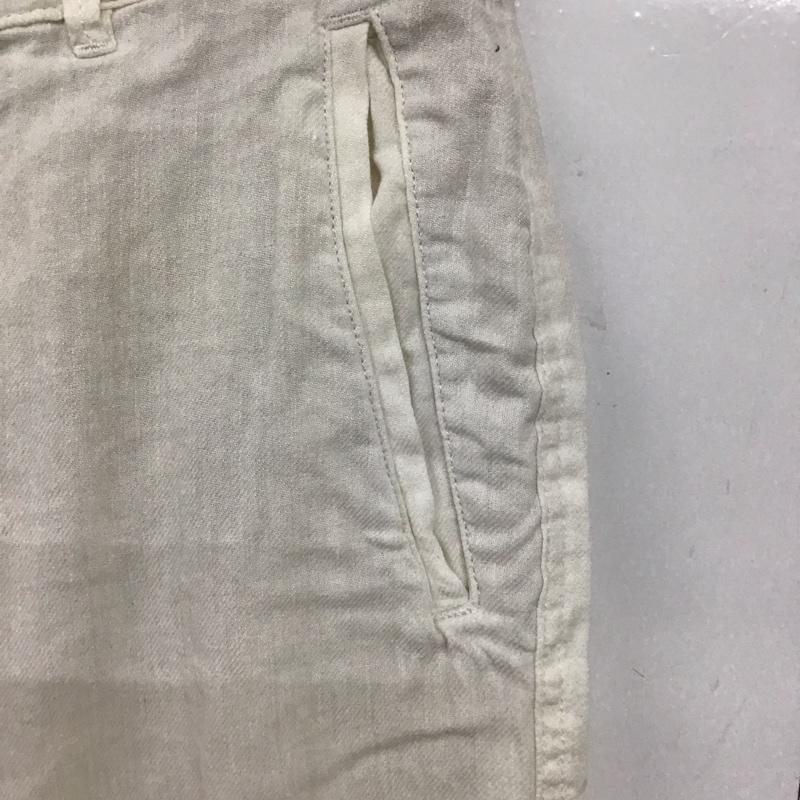 ザラ ZARA パンツ ワークパンツ、ペインターパンツ ワークパンツ ワイドパンツ カジュアルパンツ 40 無地 アイボリー / アイボリー /  メンズ USED 古着 中古 10149199